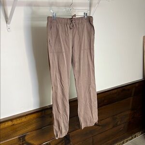 Brown Elastic Waist Pants- M